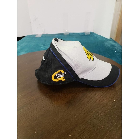 Nascar Jimmie Johnson Racing #48 Hat Snapback Mens Quaker State Black White - Picture 3 of 8